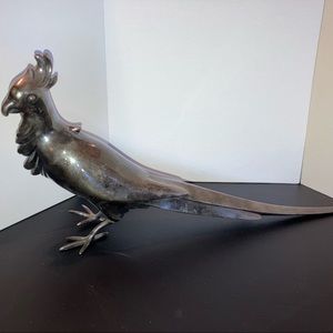 Vintage cockatiel bird decor accent art sculpture figurine 2 separate available